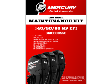 100h Wartungsset für Mercury F40/50/60 PS EFI - 8M0232733