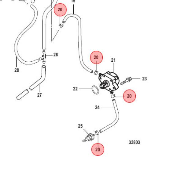 Schlauchschelle Benzinleitung - 8M0129429