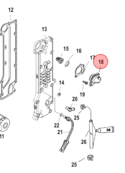 Deckel Thermostat - 8M0188835